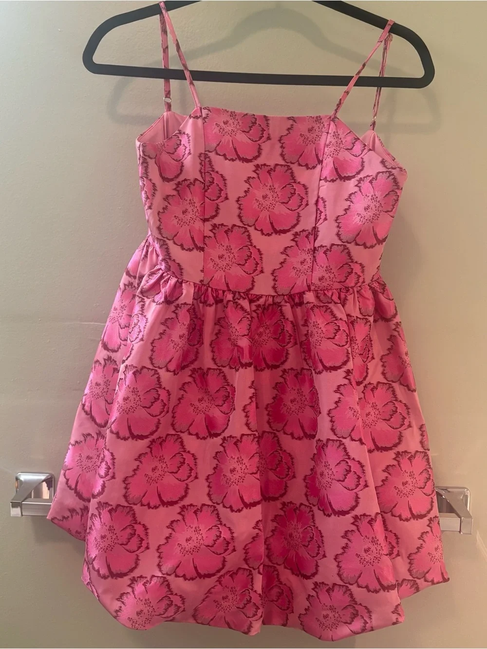 GB girls Pink Floral Spaghetti-Strap Dress